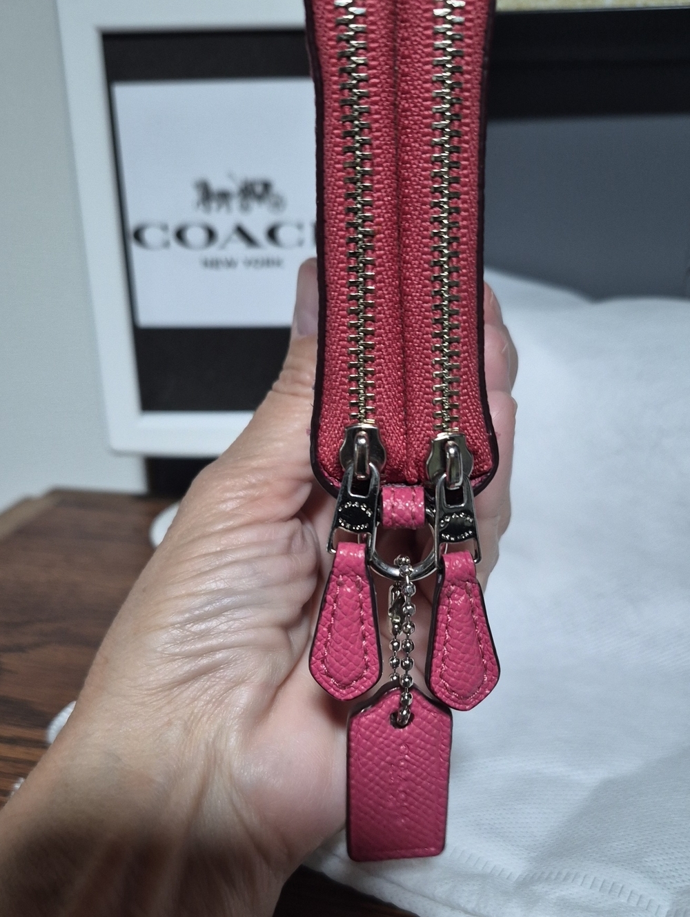 COACH Double Zip Wallet - Picture 3 of 9